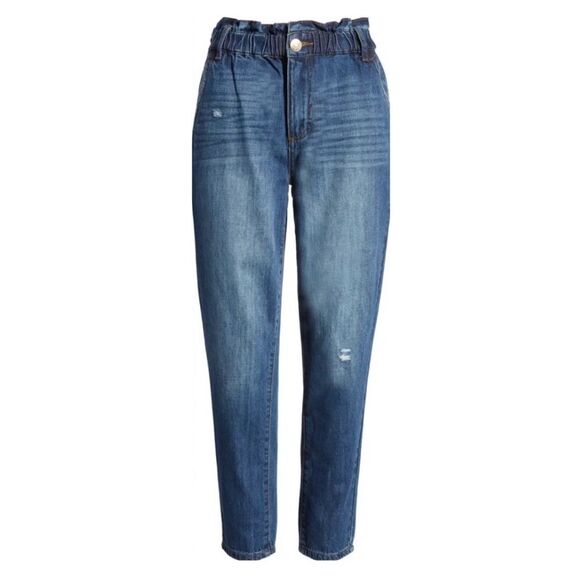 NEW STS Blue Paper Bag Distressed Jeans Womens Waist Size 28 - Picture 3 of 11